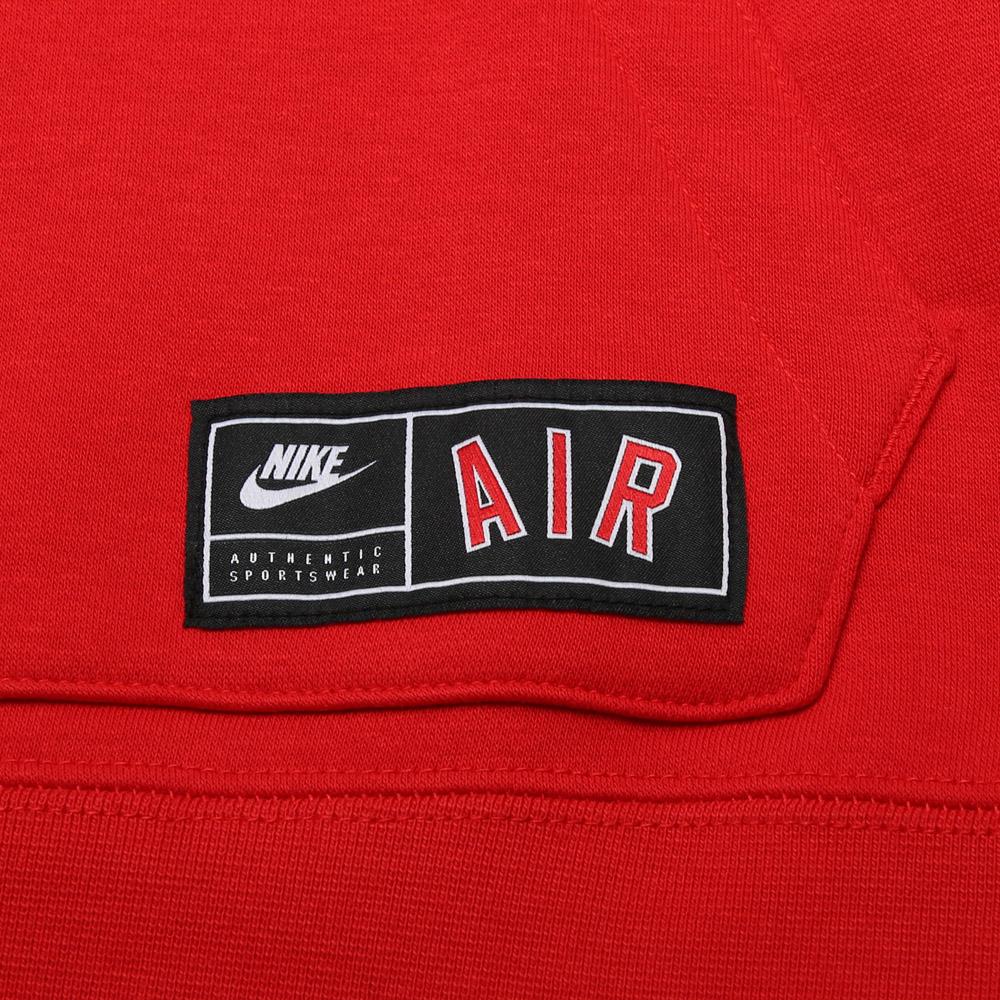Nike Толстовка с капюшоном с логотипом и буквенным принтом из флиса с цветными блоками, детские толстовки с капюшоном красного цвета AQ9418-657
