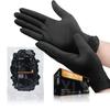 THE BEST IN PERSONAL SECURITY PRO ART EST 1979 Disposable Nitrile Gloves, Black/Blue, 100-Count, Sizes S/M/L/XL, Refill, 0.15mm Thick, Powder-Free, Pu