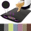 Double Layer Non-Slip Cat Litter Mat Big Pet Filter Mat Wear-Resistant Waterproof Anti-Slip for Litter Box