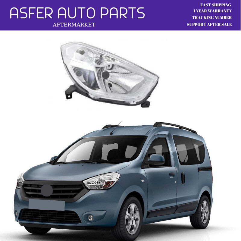 Headlight Left Side for Renault Dacia Dokker Lodgy After 2011 OEM 260603007R