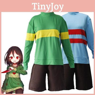 Фриск Чара Андертейл Косплей Футболка Толстовка Шорты Брюки Костюм Наряды