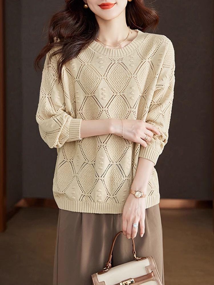 Весенняя тонкая базовая рубашка, верхняя часть, весенняя и осенняя базовая рубашка, свободная, весенняя, с длинными рукавами, трикотажная женская