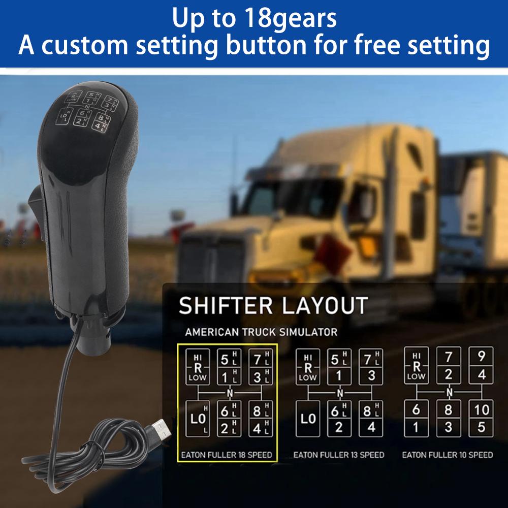 Truck Simulator PC USB ручка переключения передач для Logitech G29 G27 G25 G923 Thrustmaster TH8A High Low ручка переключения передач для ATS ETS2