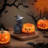 Cartoon Halloween Candle Holder Vintage Desktop Ornament Cute Pumpkin Candelabra  Table Centerpiece