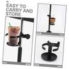 Vaguelly Music Stand Water Cup Holder, Microphone Stand, Cup Holder, Tumbler Cup Cradle, Cup Holder Stand, Metal, Black
