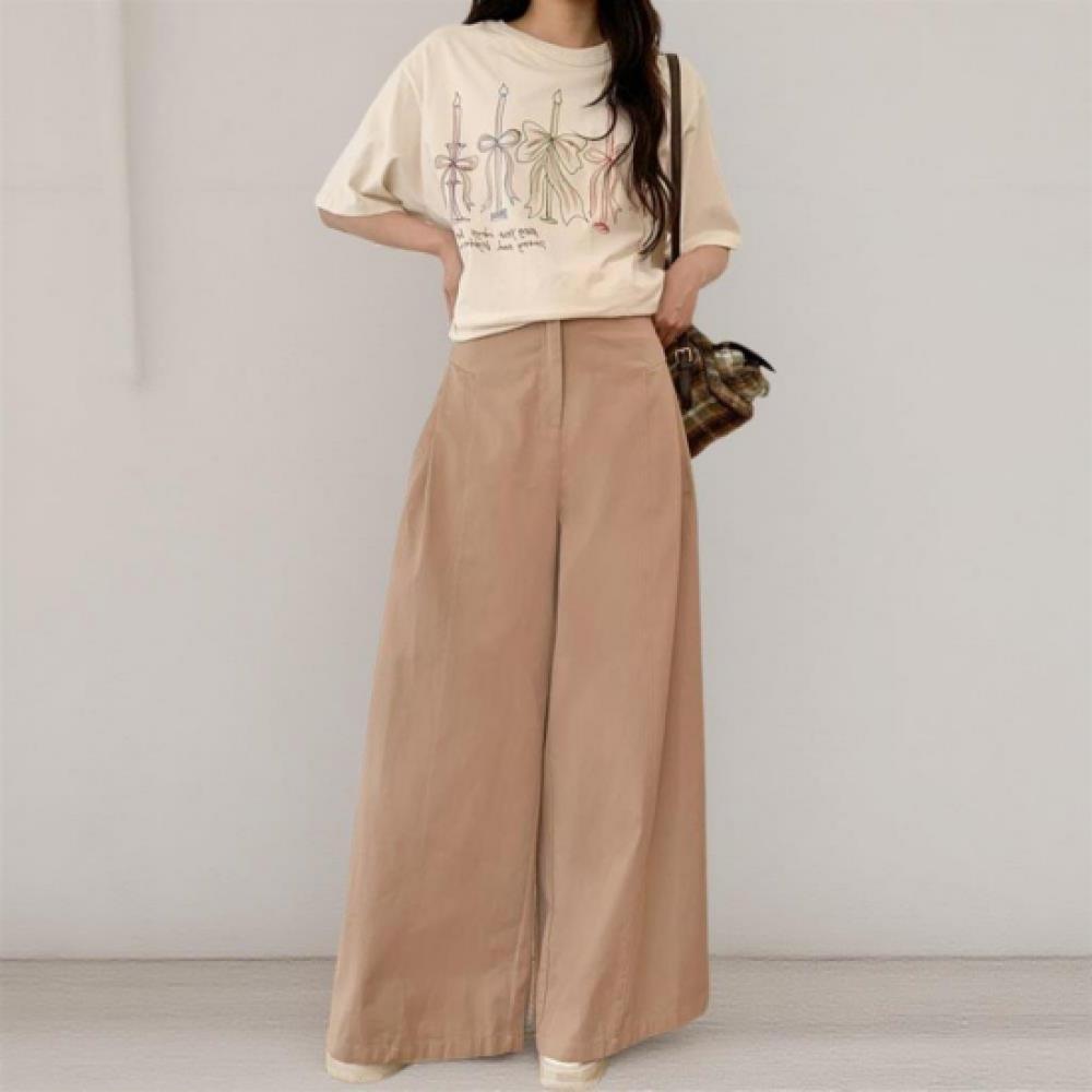New ArrivalS Open Run Women S Cotton Square Pintuck Wide pantS