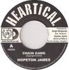 7-дюймовая пластинка HOPETON JAMES Chain Gang HS004 Heartical 2003 Франция Регги Ска Даб Б/у