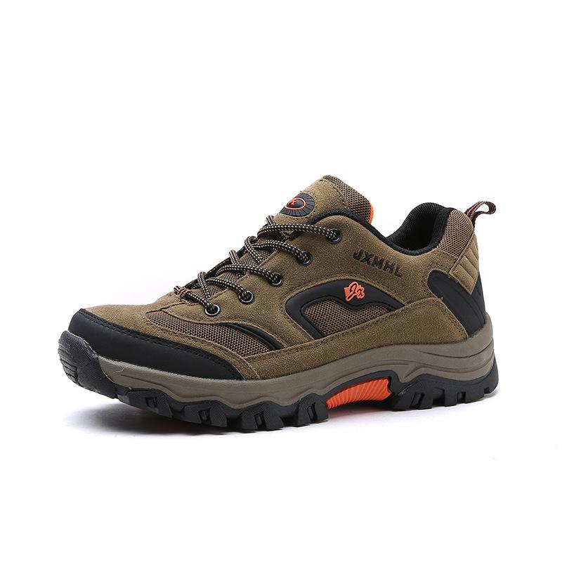 Foreign Trade Men's Sports Shoes Autumn Imitation Velvet Hiking Shoes Large Size Non-slip Hiking Shoes Outdoor Shoes