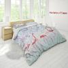 Flamingo Duvet Cover Three Piece Girl Bedroom Bedding Quilt Cover Set Pink Bedspread