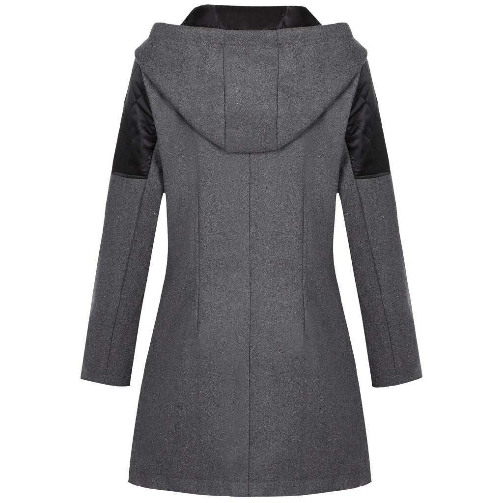  Womens Winter Warm Outwear Floral Print Hooded Pockets Vintage Oversize Coats