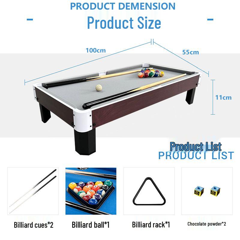 Mini Children's Pool Table for Family Indoor Games - Large Size for Parent-Child Fun and Two-Player Competition