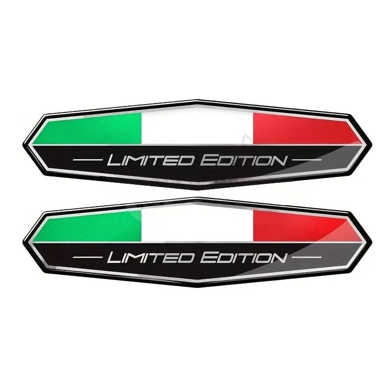 2 шт. наклейка с флагом Италии, 3D-эмблема, значок, украшение, автомобильные аксессуары, итальянский для мотоцикла, автомобиля, велосипеда, грузовика