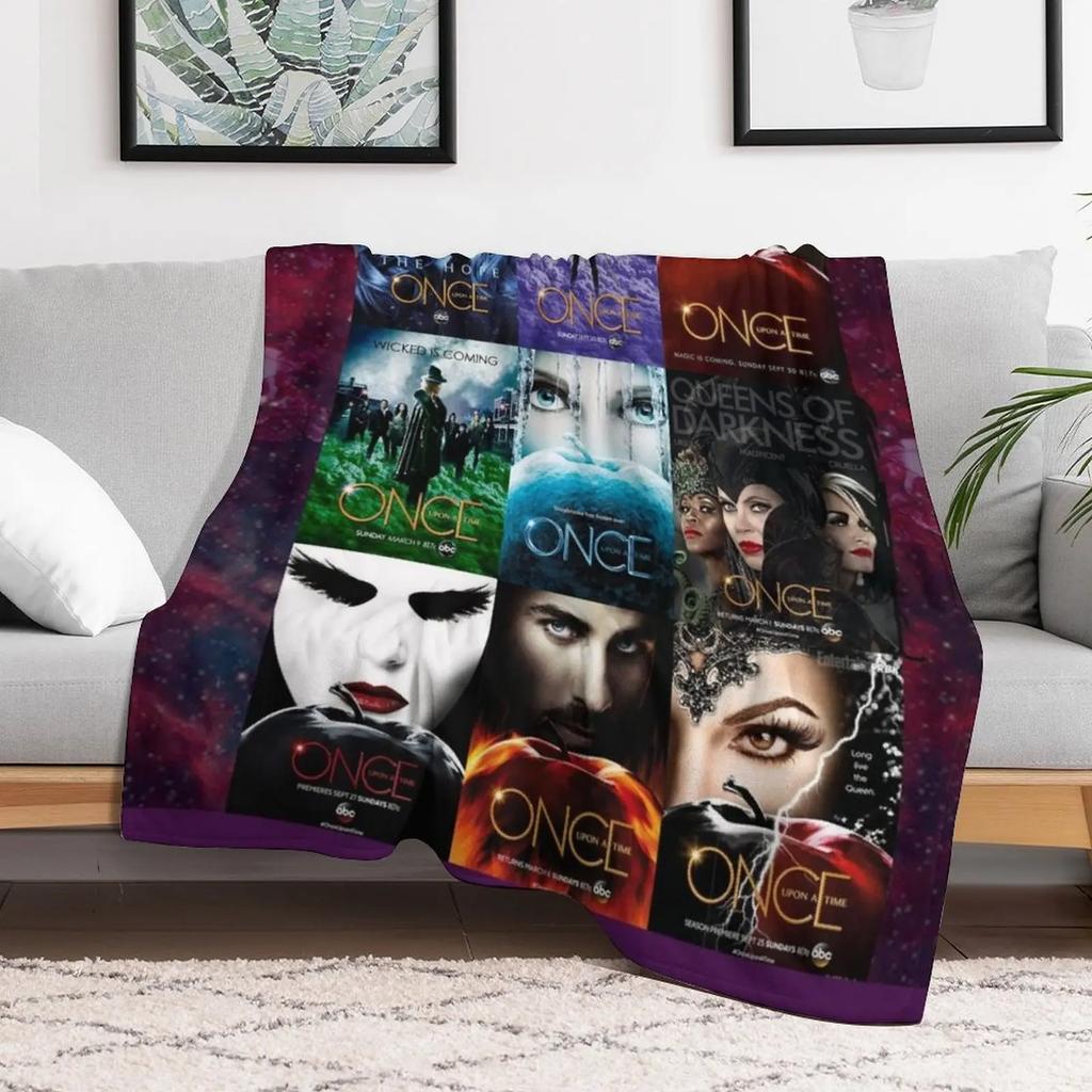 Once upon a time Throw Blanket Mens Soft Warm Throw Blanket for Couch
