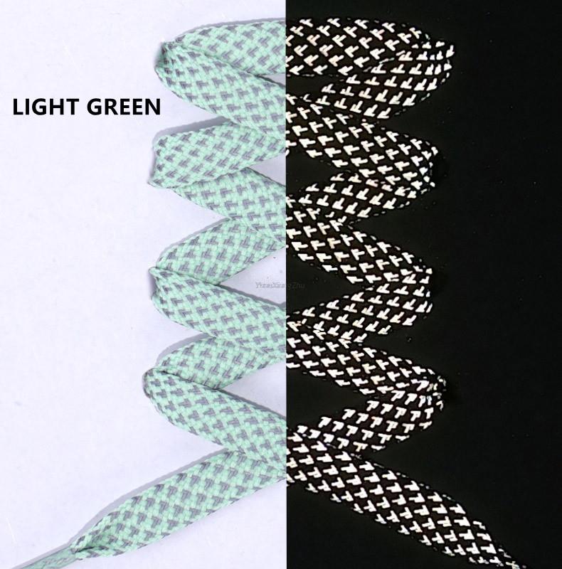 1 пара светоотражающих шнурков плоские шнурки для кроссовок цветные светоотражающие шнурки светящиеся шнурки 100/120/140/160 см шнурки