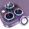 Rainbow Diamond Camera Lens Tempered Glass Rhinestone Protector for IPhone 15 14 13 12 11 Pro Max Plus 12 15Pro 15ProMax 14 ProMax Case