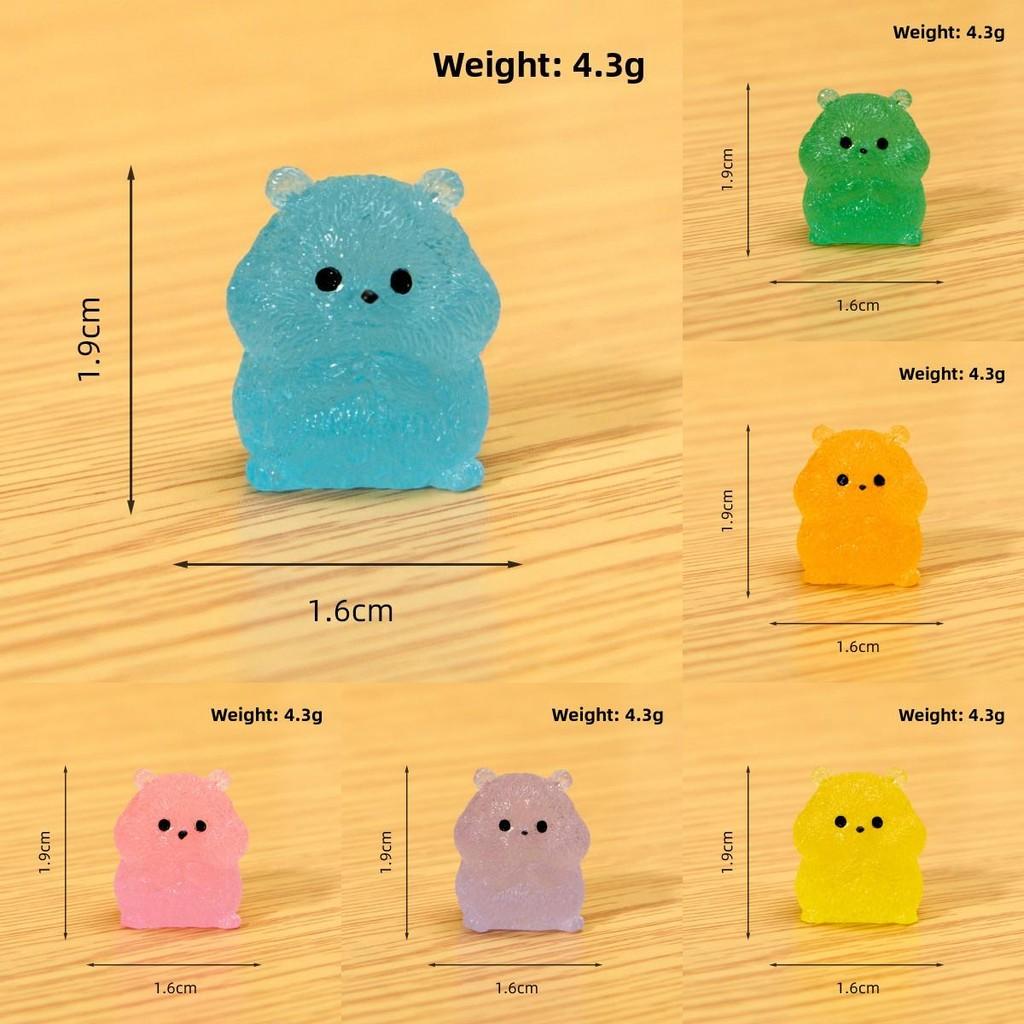 Смола Светящийся Хомяк Декоративная Фигурка Для Дома И Автомобиля