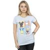 Disney Womens/Ladies Mickey Mouse Four Backs Cotton T-Shirt