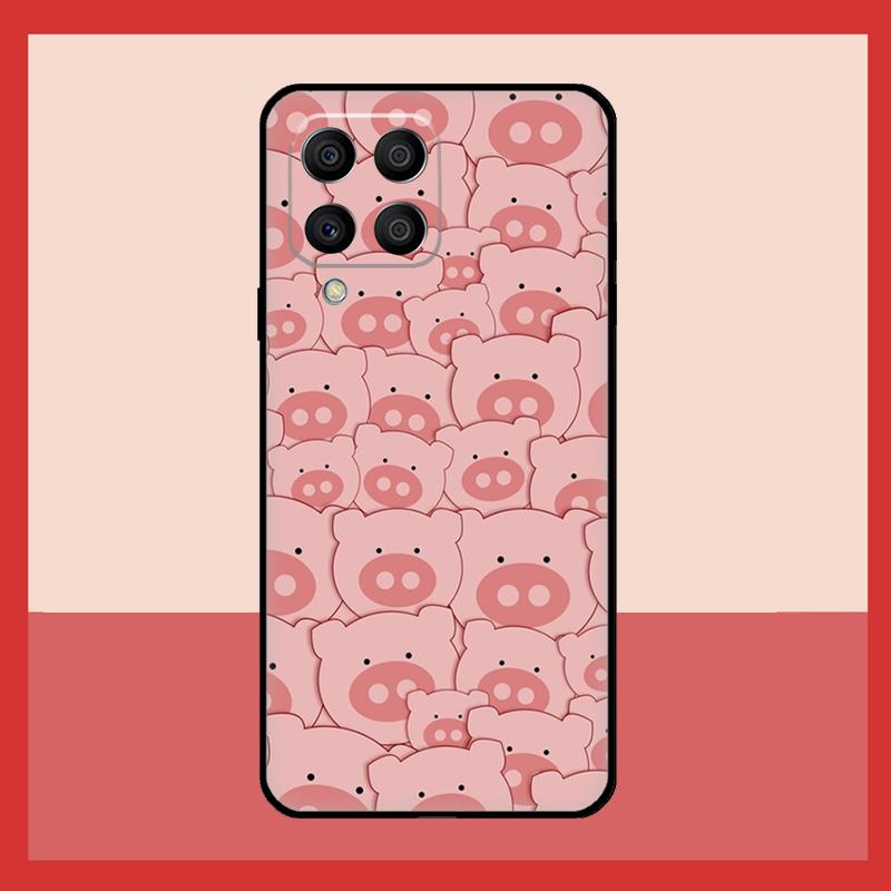 Милый Розовый Чехол-Свинка Для Samsung Galaxy M56 M12 M06 M32 M52 M35 M55 M15 M11 M13 M14 M16 M36 M31 M53 M34 M54