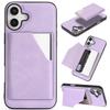 Reinforced Ring Magnetic Card Wallet Case for iPhone 17 Pro Max Air 16 Pro 15 14 Plus 13 12 Wireless Charging Leather Flip Cover