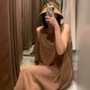 New ArrivAls Open Run Women A Line Big Size Chubby Fit Sleeveless Long Dress