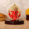 Позолоченное дерево Калпаврикшья Идол Ганеши Мурти Ганапати для приборной панели автомобиля, офисного стола, подарок индуистского бога и домашний декор - смола (красный)