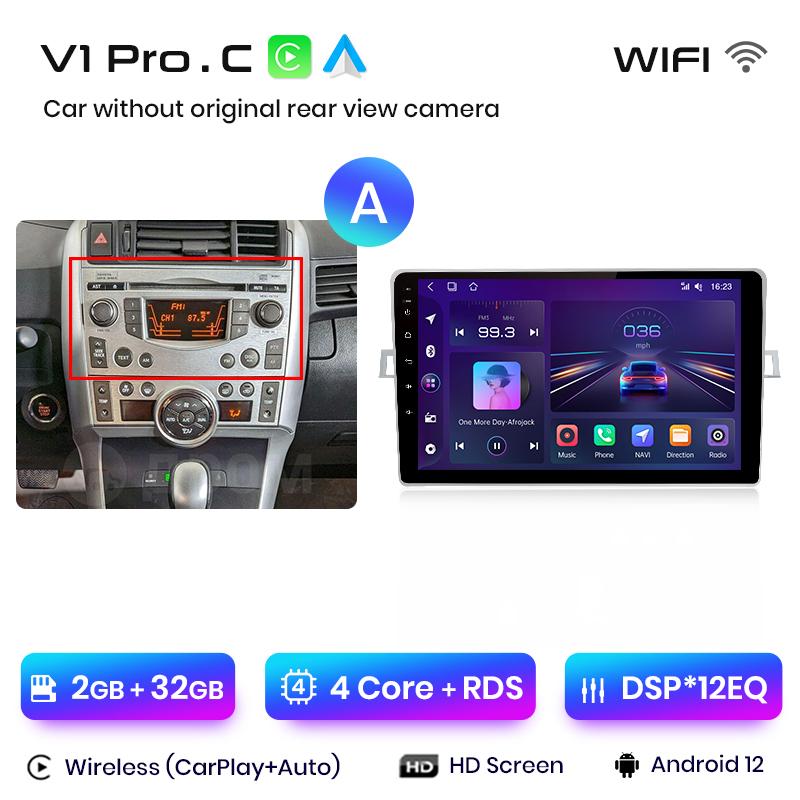 Junsun CarPlay Android Auto Car Radio for Toyota Verso R20 2009 2011 2012-2018 GPS Intelligent Systems Multimedia Car Radio