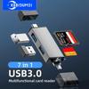 7 In 1 Card Reader USB C OTG Adapter USB Flash Drive USB3.0 2.0 Micro To Type C Smart Card Reader High-Speed Transfer