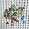200 ШТ. 1x1 Прозрачные Цветные Плоские Детали Строительные Блоки DIY Образовательные Творческие Детали Игрушка для Детей 3070