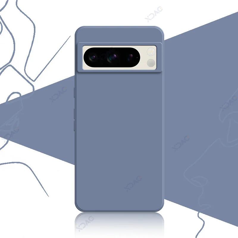 Милые чехлы для телефонов Google Pixel 8 8A Pro 5G, полностью мягкая роскошная квадратная задняя крышка из жидкого силикона, сумка для Google8Pro Pixel8A