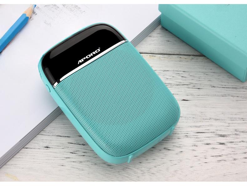 APORO T2UHF Bluetooth Мини-динамик на поясе и гарнитура для учителя