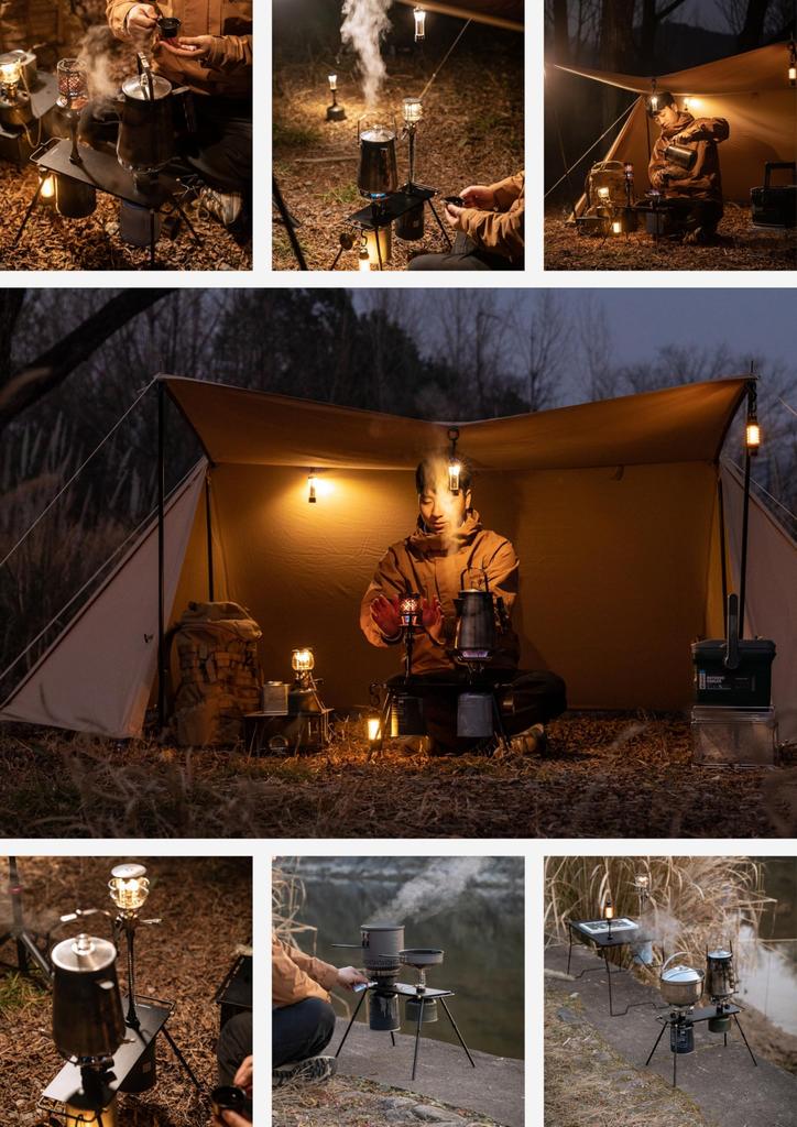 CAMPING MOON Интегрированная одноконфорочная IGT-таблица с опорными ножками, Двухконфорочная, Теплозащитный стол, Верх IGT, BKZ06-L