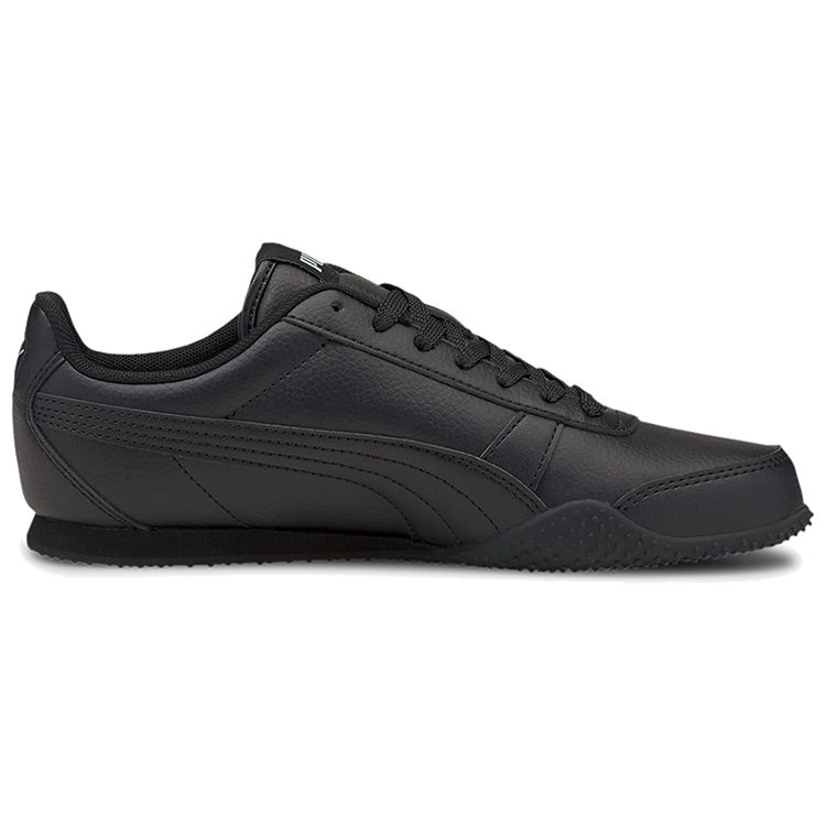 Puma Bella Туфли с круглым носком на шнуровке из синтетической кожи, амортизирующие, прочные, легкие, низкие кроссовки для бега, женские кроссовки, черный 380663-01