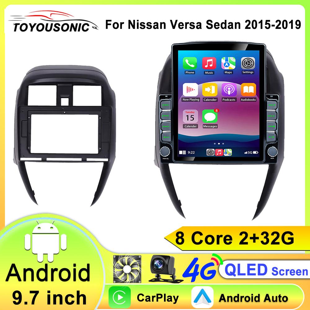 Android Car Radio для Nissan Versa Sedan 2015-2019 Стерео GPS Навигация Видео Мультимедийный Плеер Магнитофон Carplay