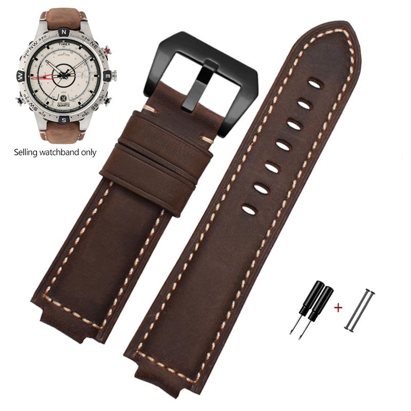 Резиновый ремешок для часов Timex WATCH Tide T2N720 T2N721 TW2T76300 Высокое качество Водонепроницаемый Силиконовый Кожаный Спортивный Ремешок 24*16 мм