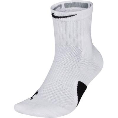 Nike Элитные носки средней длины SX7625 100 Размеры Белый/Черный, 23-25см