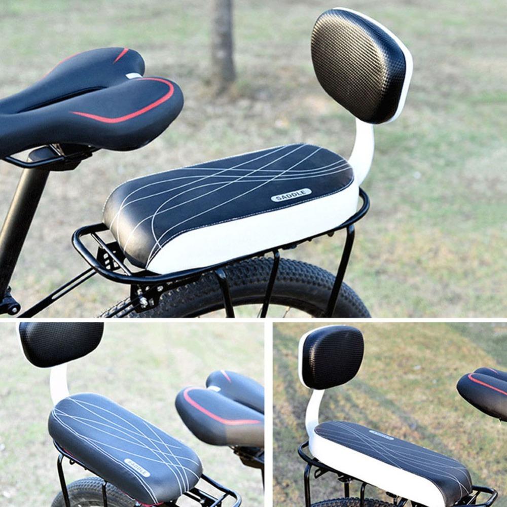 Shock Absorb Bicycle Back Seat Soft Rear Rack Seat Durable Mountain Bike Cushion Outdoor Cycling