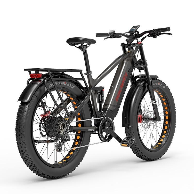 LANKELEISI Silvertip8 Fat Tire E-Bike 26×4.0, 52V 20Ah Battery, 1000W Motor, Hydraulic Brake, Shimano 7-Speed, All Terrain