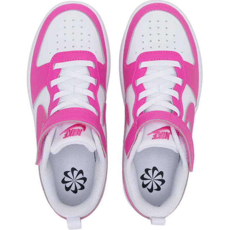 Nike Court Borough Low Recraft PS Laser Fuchsia Kids Sneakers Pink White DV5457-123
