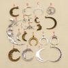 6 Pieces Pendant Moon Mix Charm Pendant Metal Single Charms Jewelry Findings