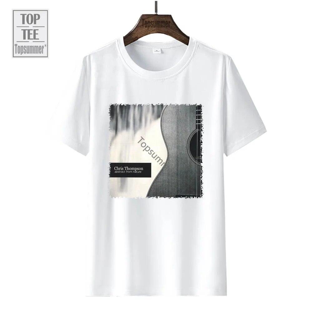 Футболка с абстракцией из альбома природы, футболка Chris Thompson Tour, футболки большого размера для подростков, футболки с графическим принтом, футболки
