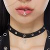 NIMBUS SHINE CROSS PUNCHING LACE CHOKER