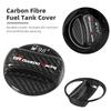 Real Carbon Fiber Gas Fuel Tank Cover Oil Filler Dustproof Cap For S3 GR GAZOO RACING Prado Yaris Hilux Corolla Prius Avensi JH3