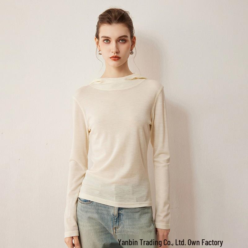 Women's High-Quality Imitation Wool Base Layer Hoodie for Autumn/Winter
