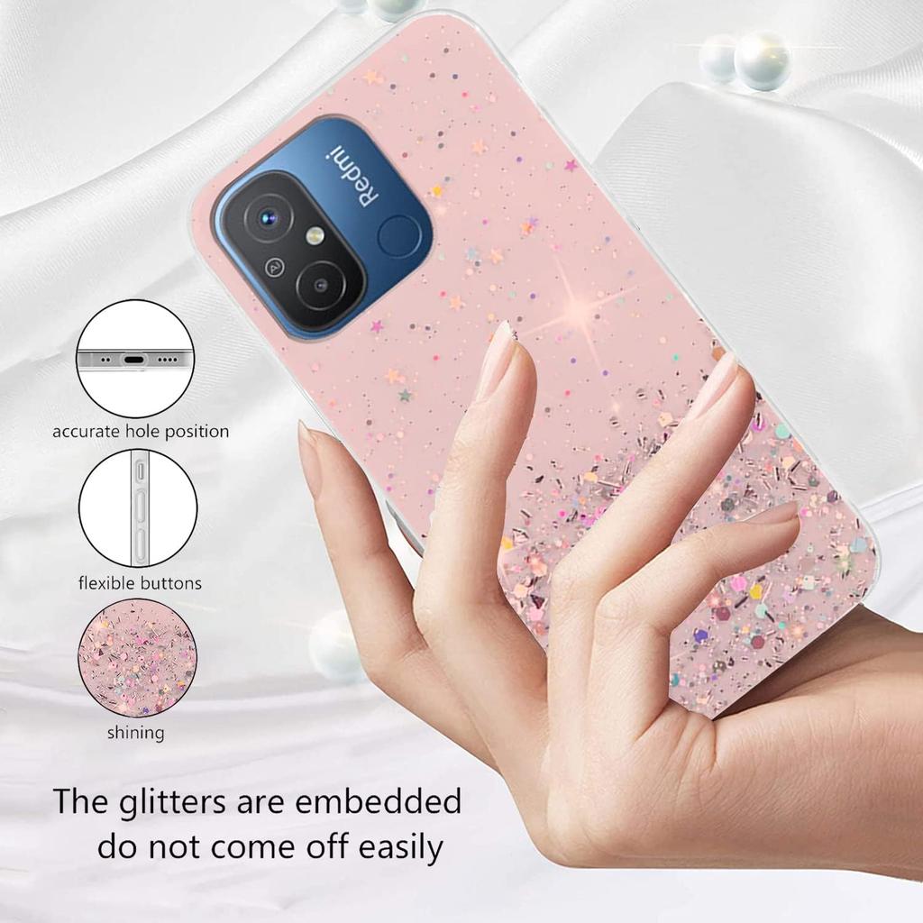 Чехол для Xiaomi Redmi 12C 13C A2 A1 A3 12 10C 10 Redmi Note 13 Pro Plus 12 11 Poco X6 M6 X5 Pro M5S X3, блестящий блестящий силиконовый мягкий тонкий чехол