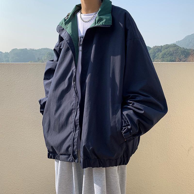 Trendy Korean Style Men's Loose Jacket - Autumn 2022, Handsome Hong Kong Fashion, Versatile Streetwear with Unique Design.