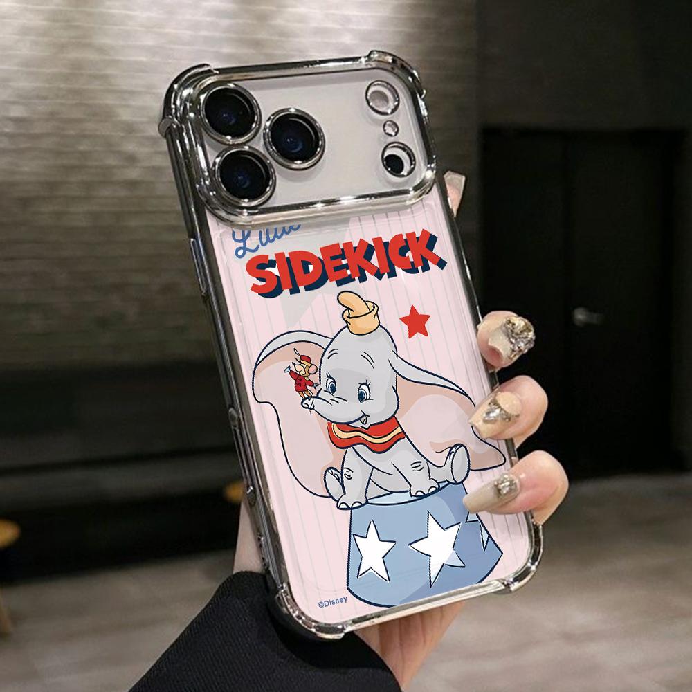 Cartoon Elephants Dumbos Phone Case for Samsung Galaxy A57 A56 A55 A54 A53 A52 A37 A36 A16 A06 4G 5G Anti-drop Transparent Cover