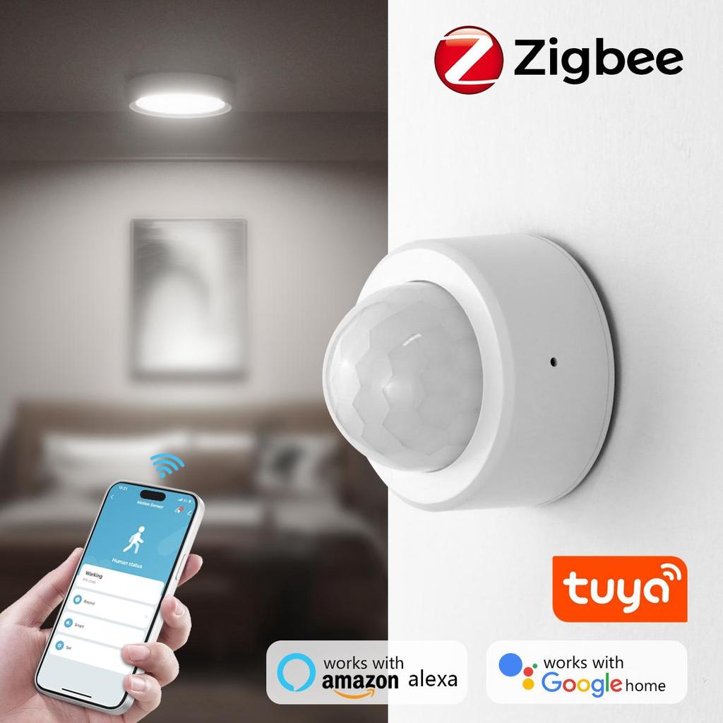 Умный Zigbee PIR Датчик Движения Выключатель Корпус Инфракрасный Детектор Датчики Охранной Сигнализации Работают С Alexa Google Home Tuya Шлюз APP