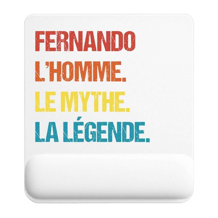 Tapis de souris - PLANETEE - Fernando Mythe Légende Vintage - 22x18 cm - Surface lisse anti-dérapante - Épaisseur 3 mm