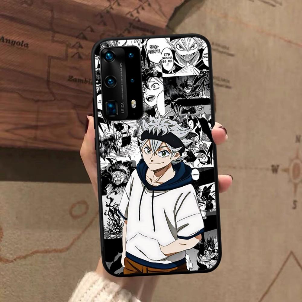 Black Clover Phone Case For Huawei P 8 9 10 20 30 40 50 Pro Lite Psmart Honor 10 Lite 70 Mate 20lite