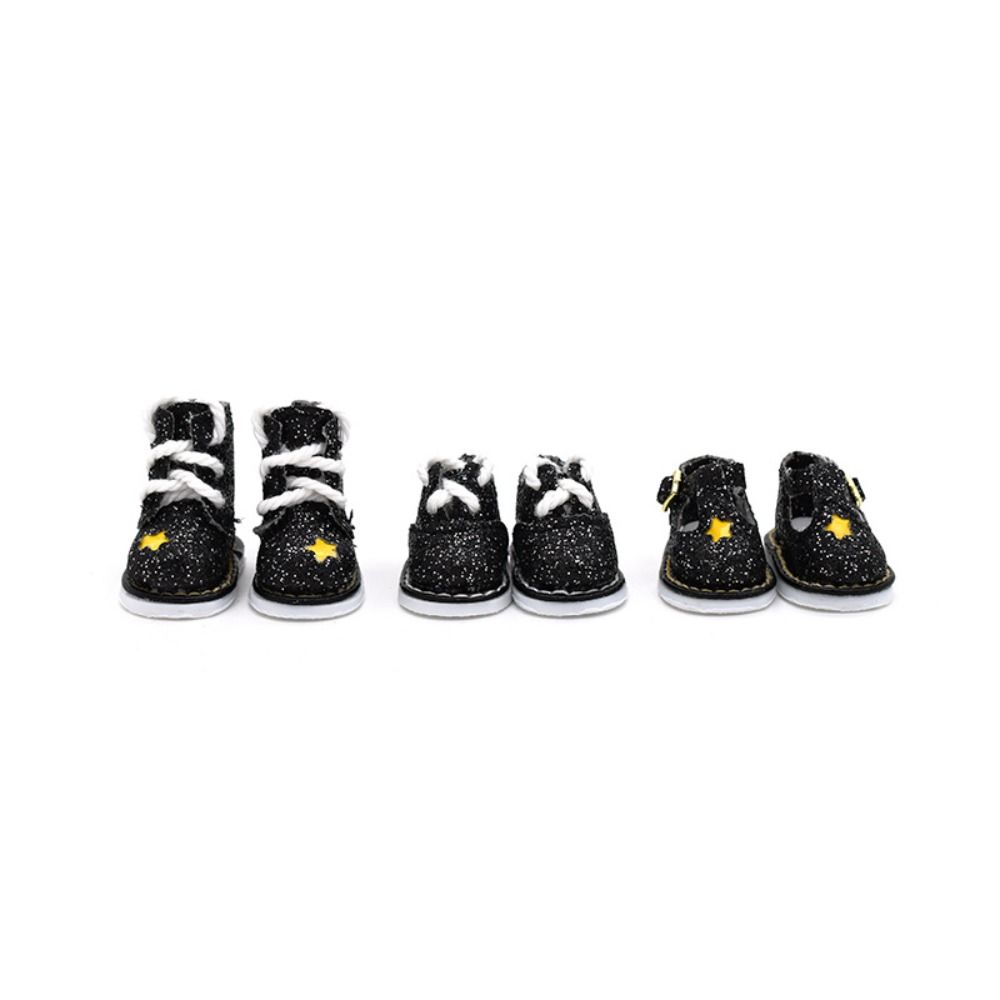 1 Pair Mini 1/8 Bjd Doll Leather Shoes High-top 1/8 Bjd Doll Boots Obitsu 11 Doll Boots Holala